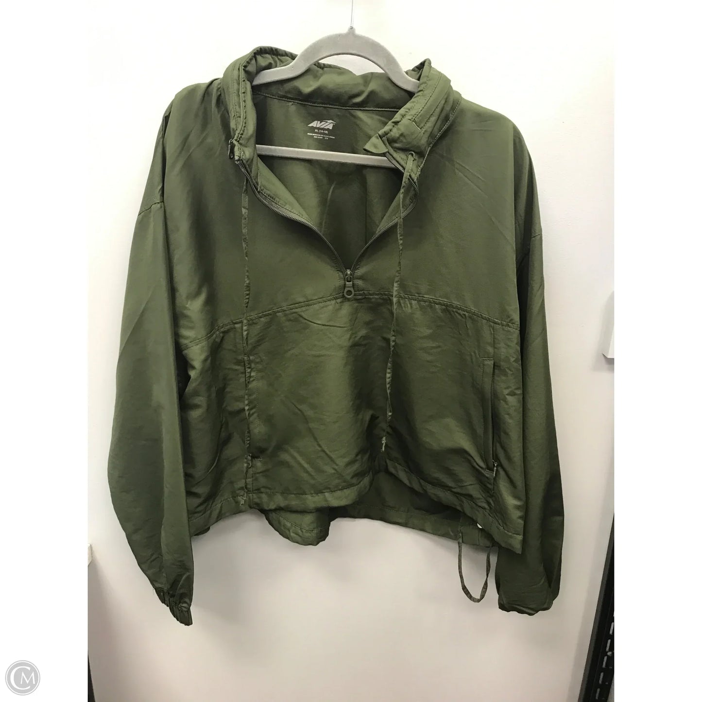 Jacket Windbreaker By Avia In Green, Size: Xl