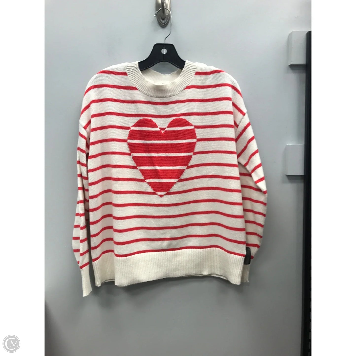 Sweater By Loft In Striped Pattern, Size: M