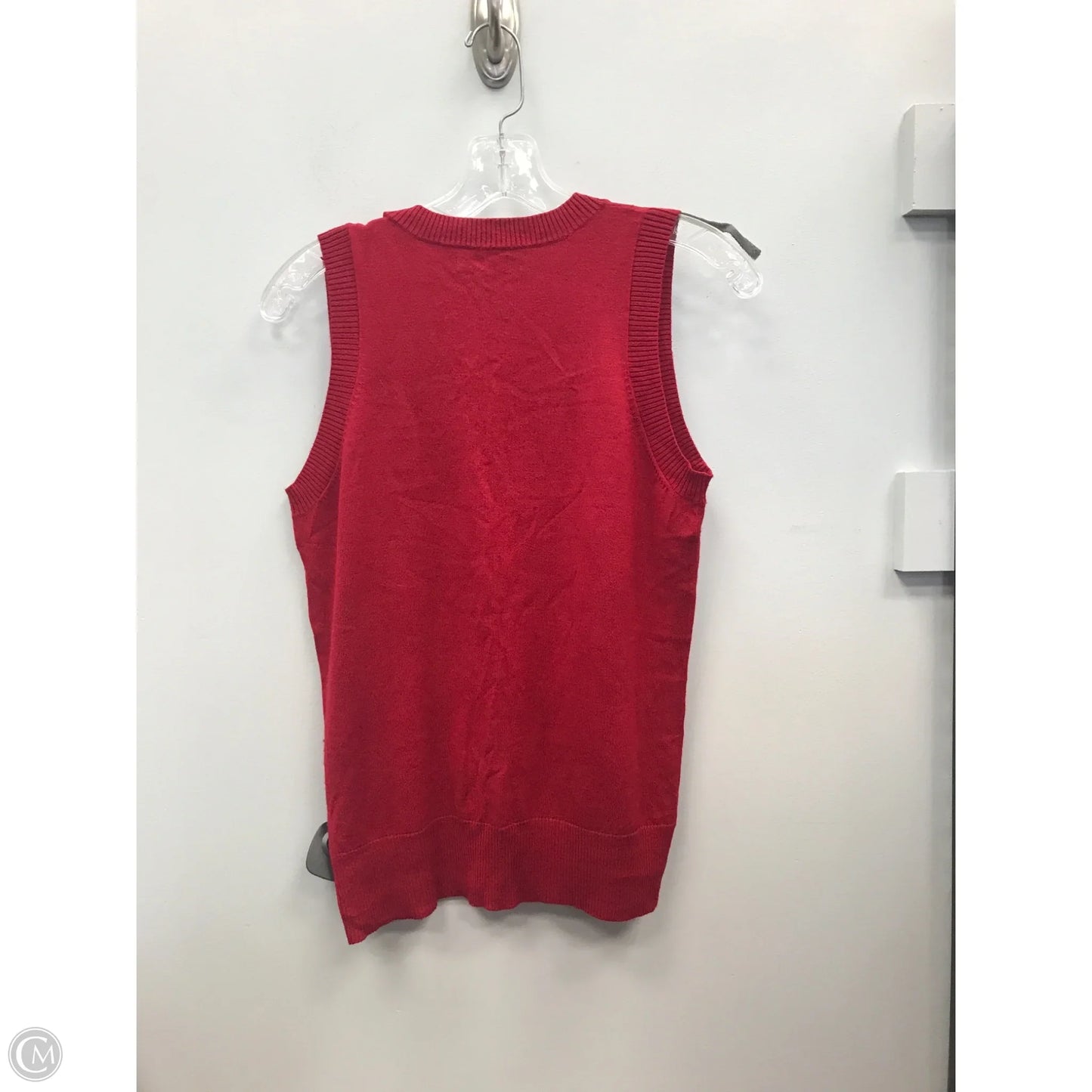 Vest Sweater By Express In Red, Size: M