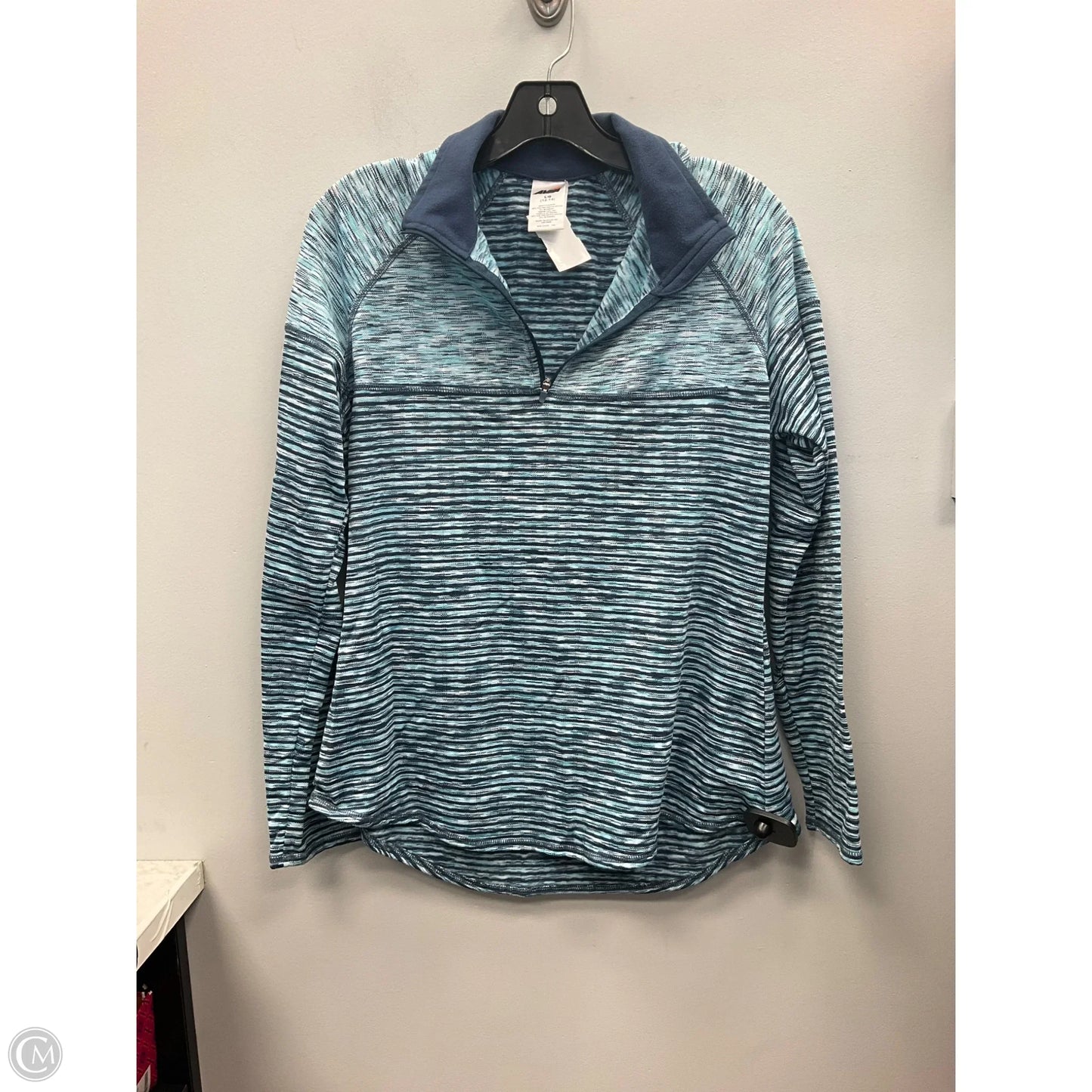 Athletic Jacket By Avia In Blue, Size: L