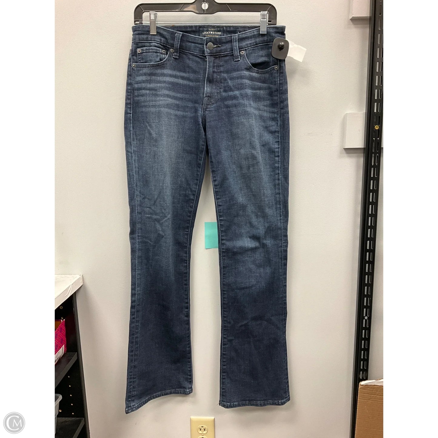 Jeans Straight By Lucky Brand In Blue Denim, Size: 6