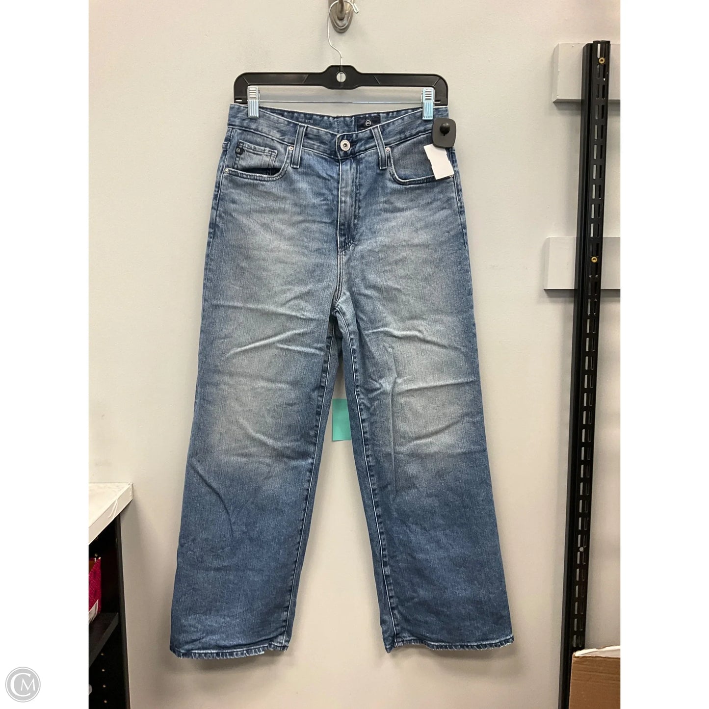 Jeans Wide Leg By Adriano Goldschmied In Blue Denim, Size: 6
