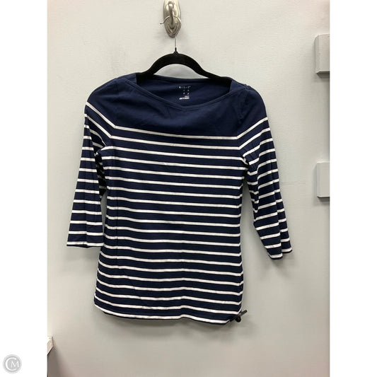 Top Long Sleeve By A New Day In Striped Pattern, Size: Xs