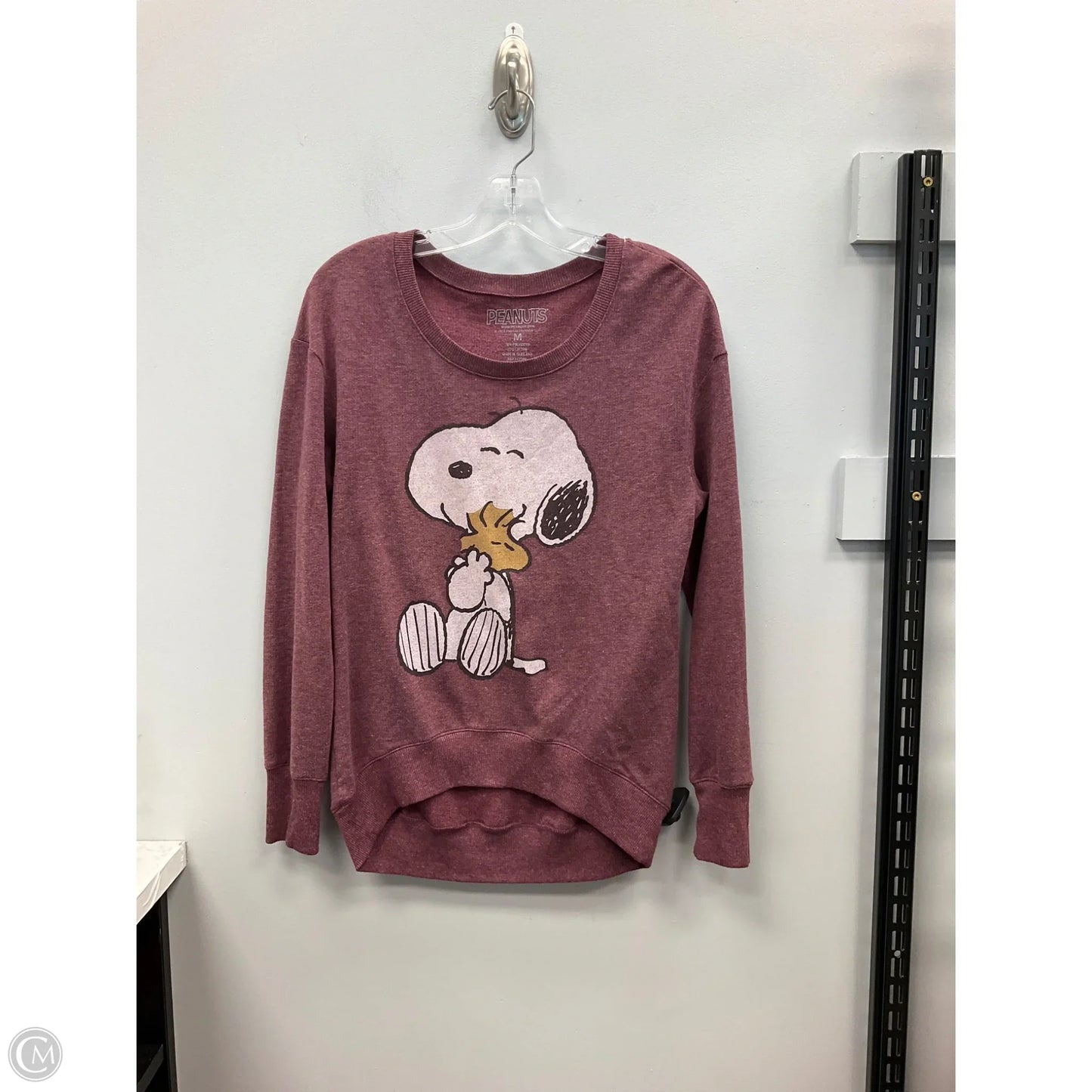 Top Long Sleeve By Clothes Mentor In Maroon, Size: M