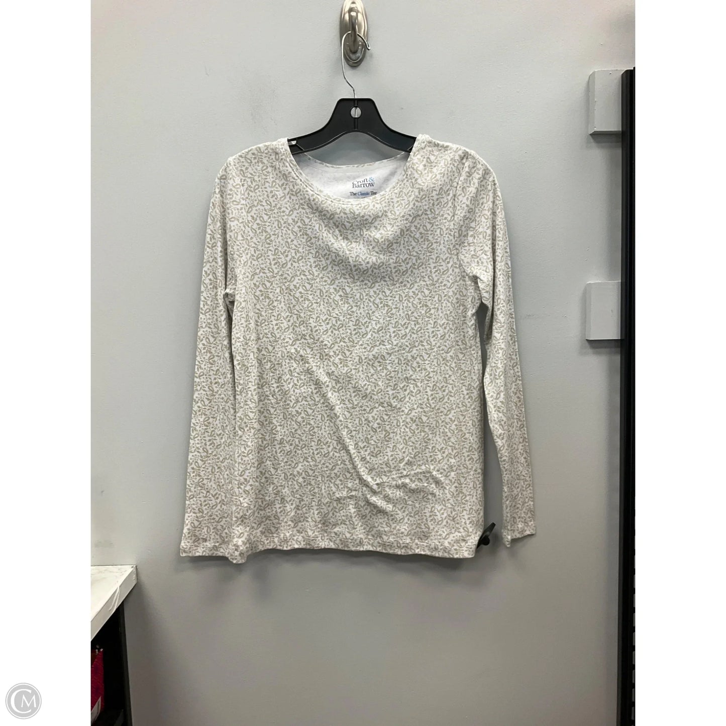 Top Long Sleeve By Croft And Barrow In Cream, Size: Xs