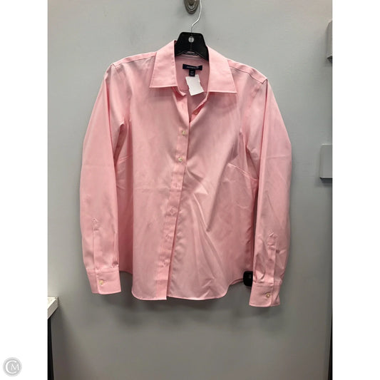 Top Long Sleeve By Lands End In Pink, Size: 10p