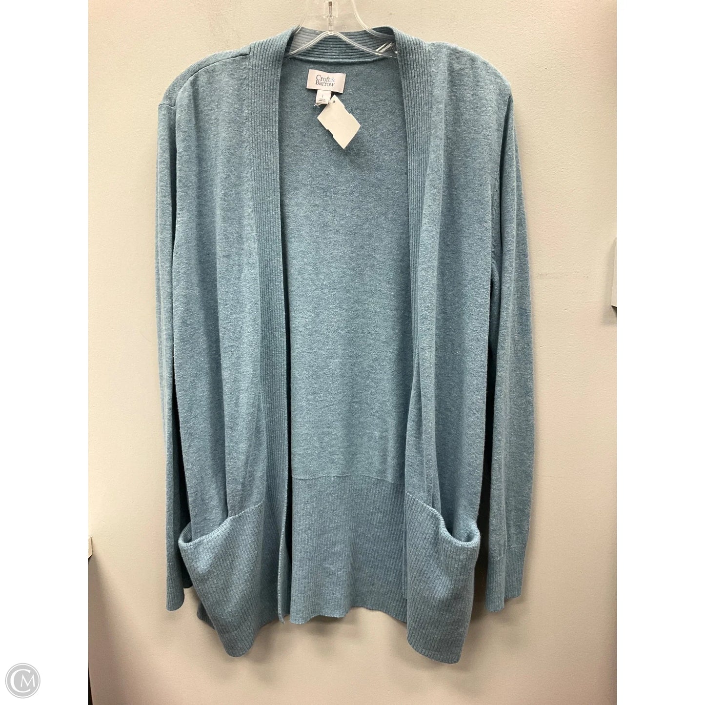 Cardigan By Croft And Barrow In Blue, Size: L