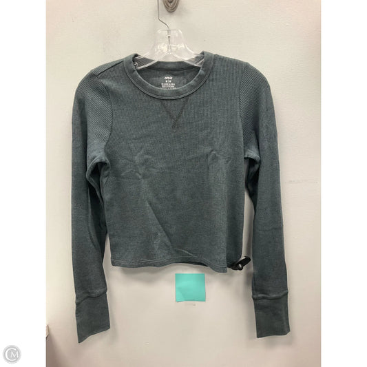 Top Long Sleeve By Aerie In Grey, Size: M