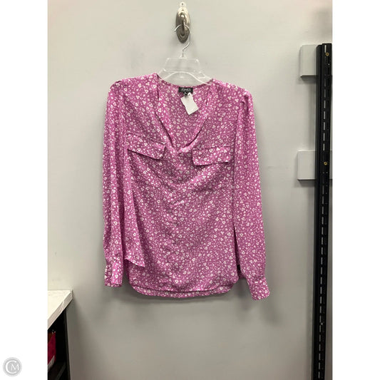 Top Long Sleeve By Jones New York In Purple, Size: M