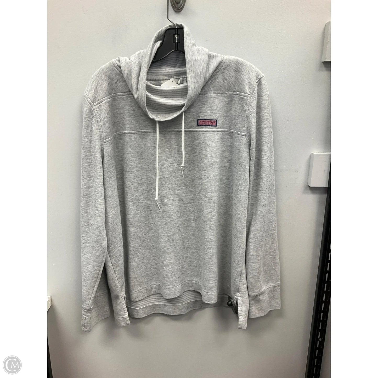 Sweatshirt Collar By Vineyard Vines In Grey, Size: Xl