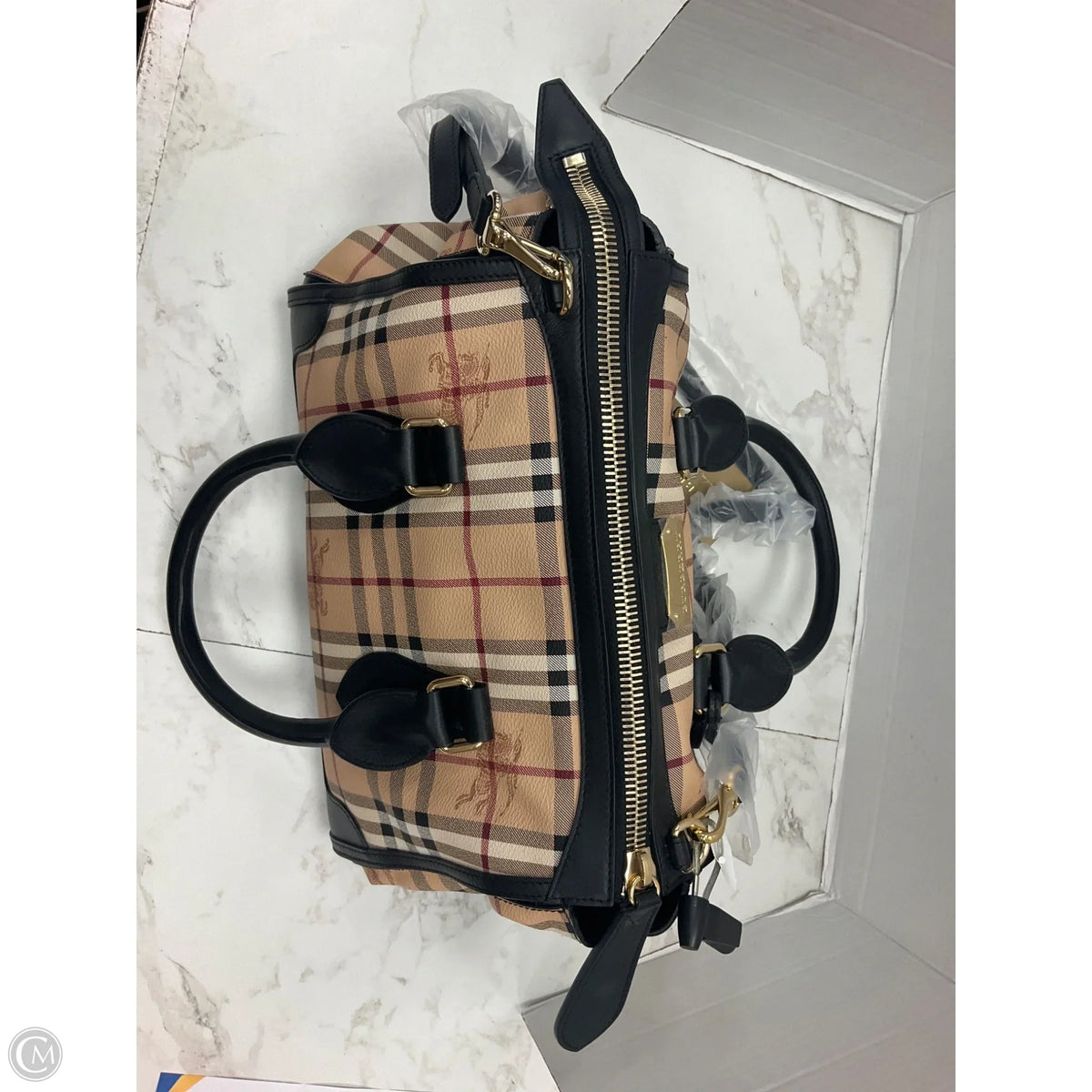 Handbag Luxury Designer By Burberry, Size: Medium