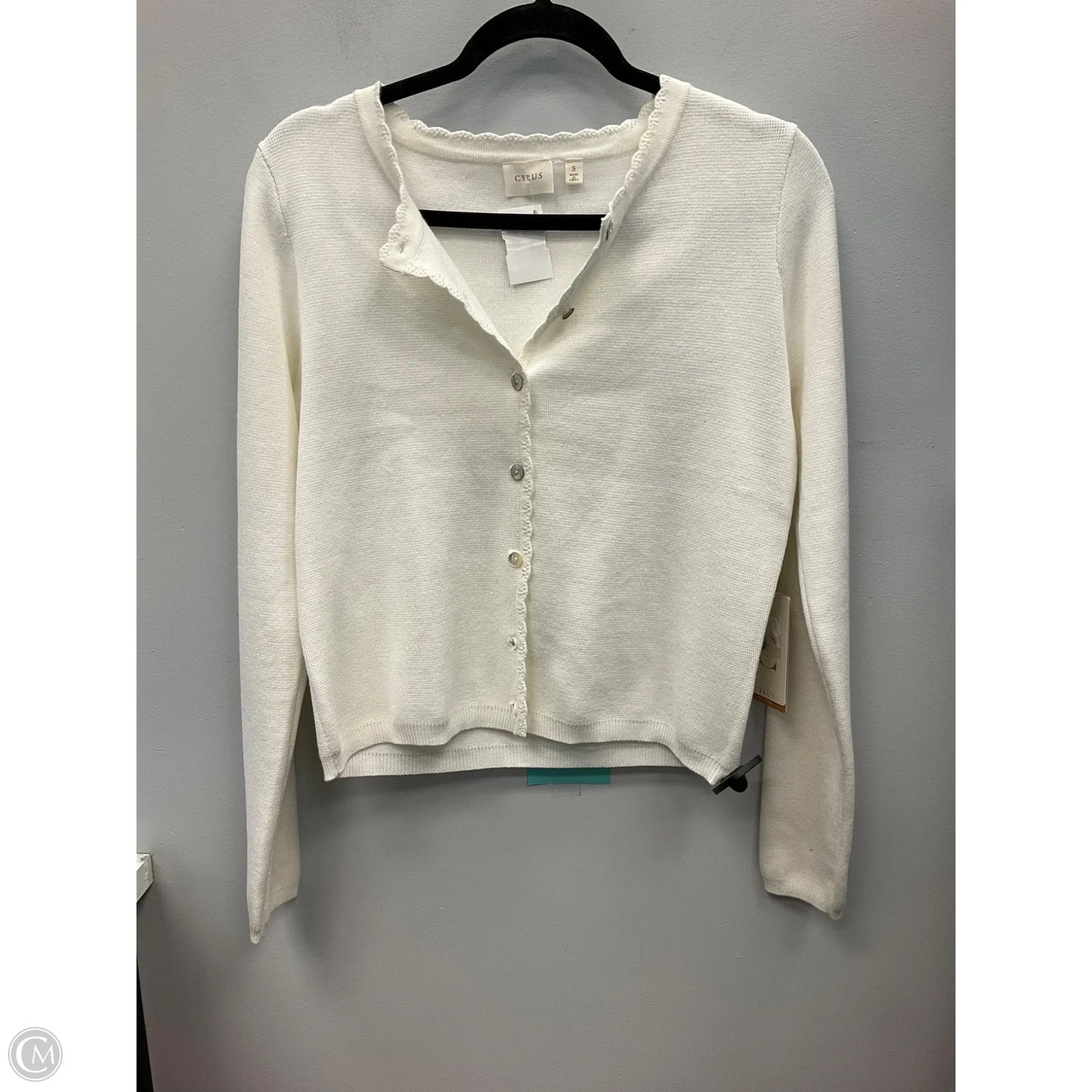 Cardigan By Cyrus In White, Size: S