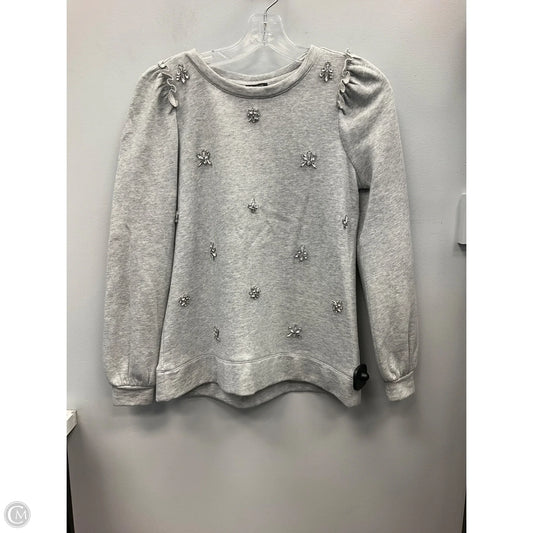 Sweatshirt Crewneck By Talbots In Grey, Size: Sp