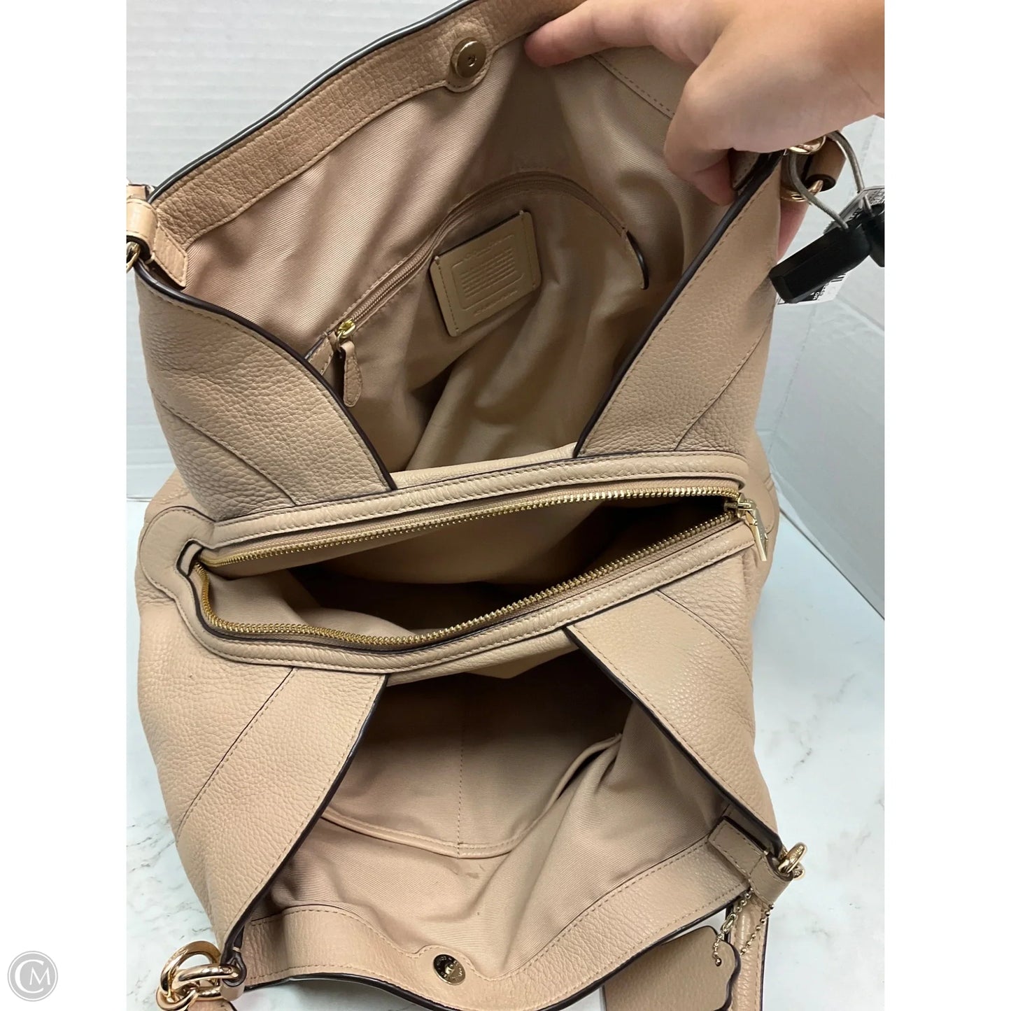 Handbag Designer By Coach, Size: Medium