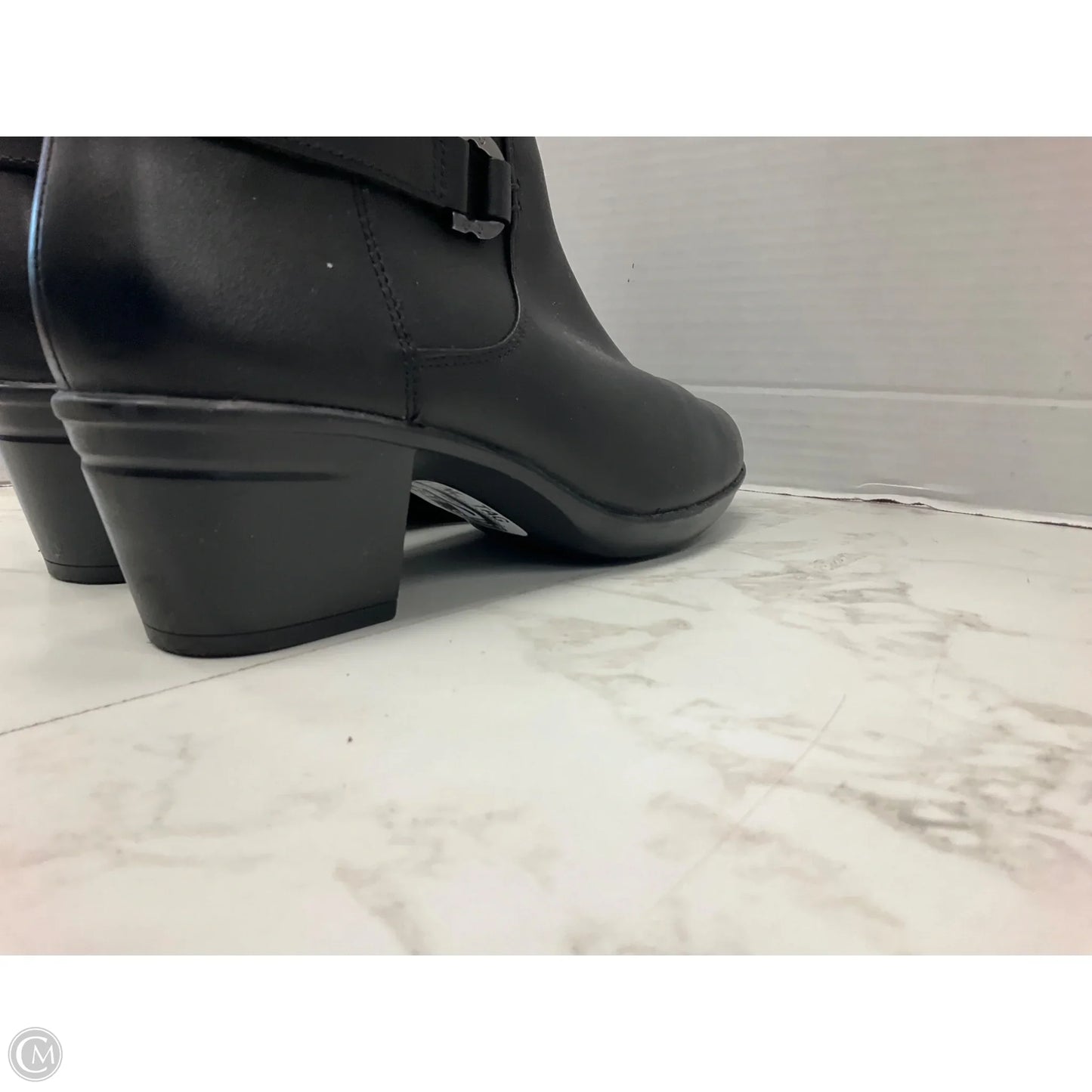 Boots Mid-calf Heels By Clarks In Black, Size: 9