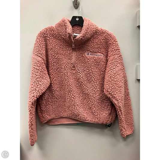 Jacket Faux Fur & Sherpa By Champion In Pink, Size: M