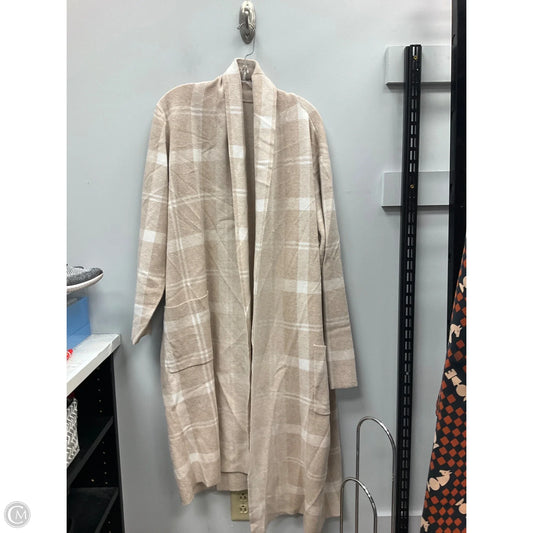 Sweater Cardigan By Adrienne Vittadini In Cream, Size: 3x