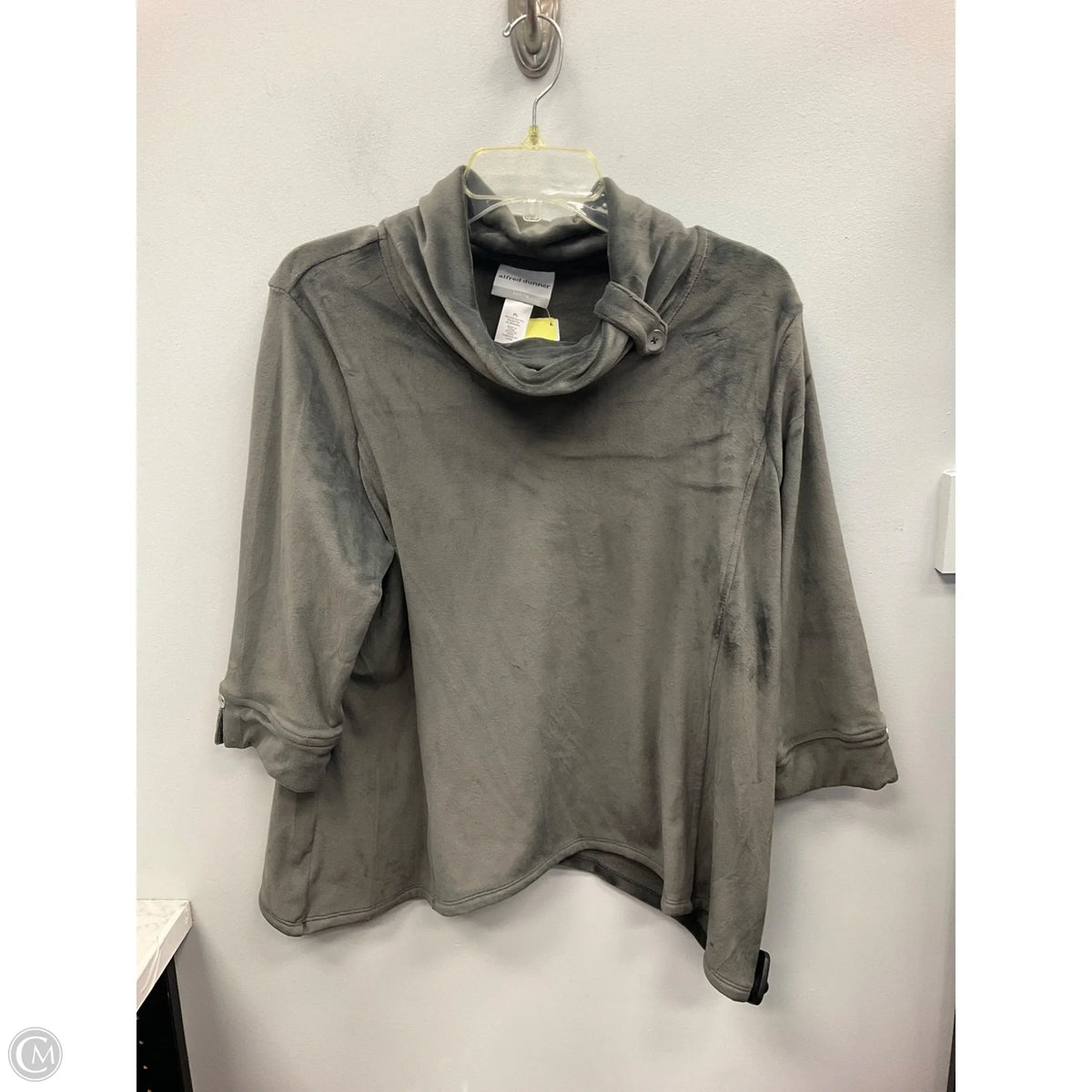 Sweater By Alfred Dunner In Grey, Size: L