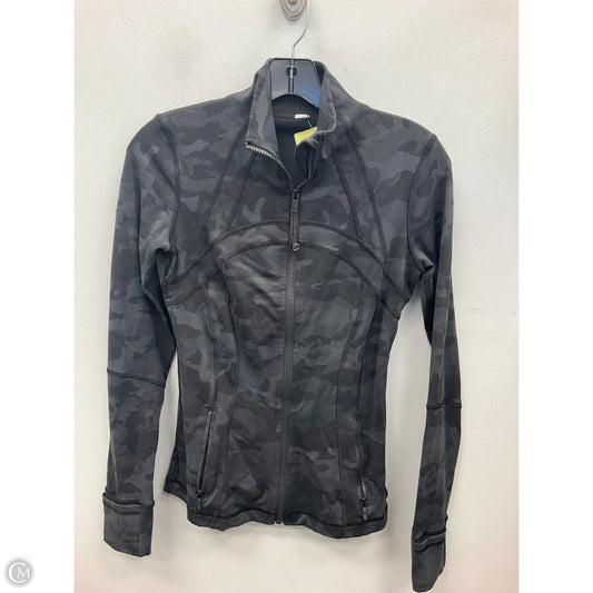 Athletic Jacket By Lululemon In Black, Size: 4