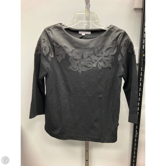 Top Long Sleeve By Chicos In Black, Size: S