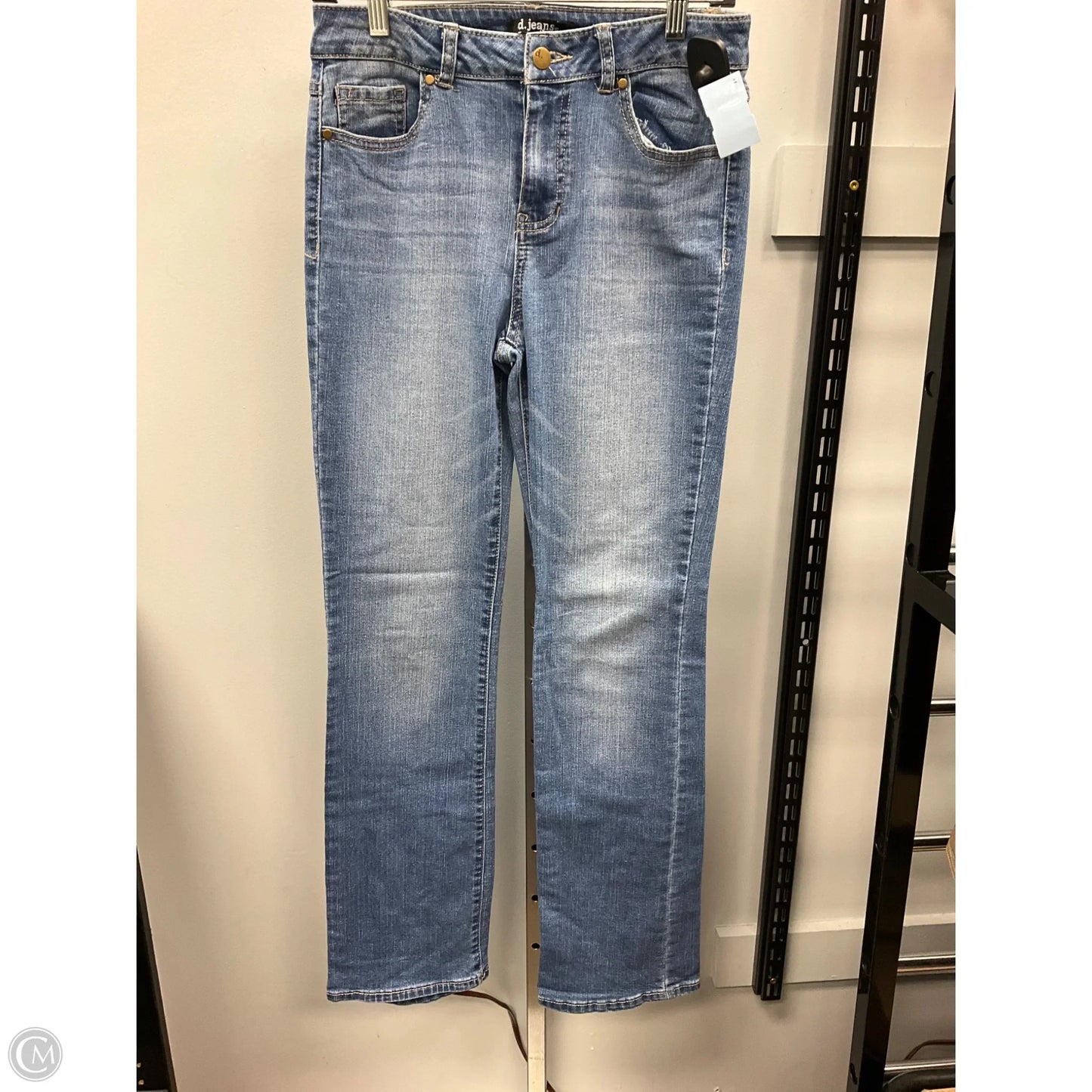 Jeans Straight By D Jeans In Blue Denim, Size: 6