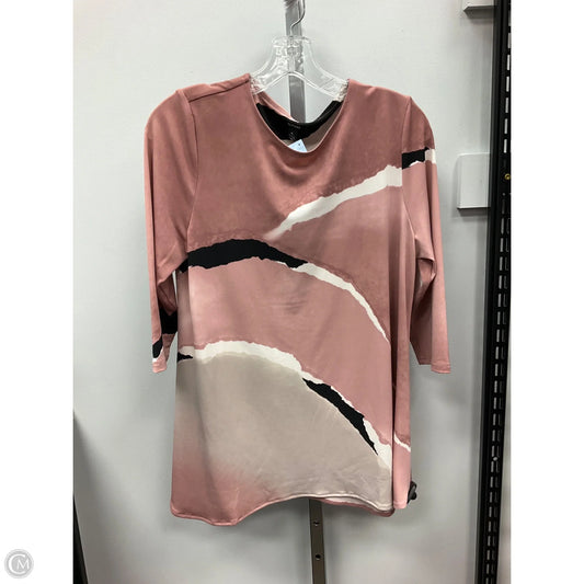 Top 3/4 Sleeve By Alfani In Pink, Size: L