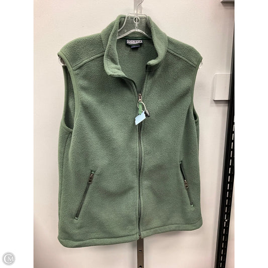 Vest Fleece By Lands End In Green, Size: M