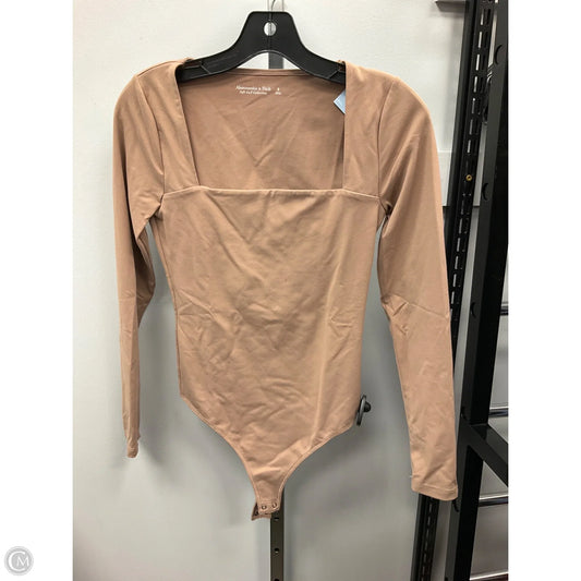 Bodysuit By Abercrombie And Fitch In Tan, Size: S