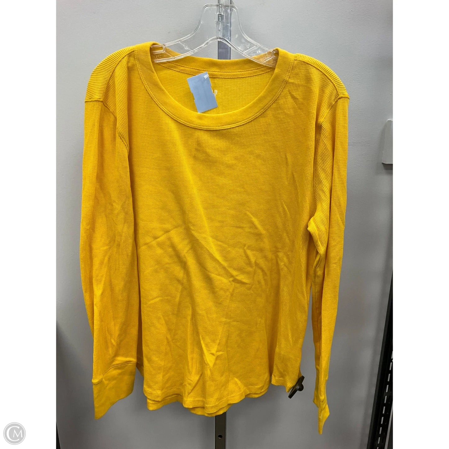 Top Long Sleeve By Gap In Yellow, Size: Xl