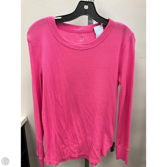 Top Long Sleeve By Gap In Black, Size: L