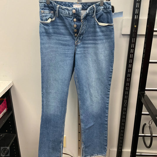 Jeans Straight By Good American In Blue Denim, Size: 8