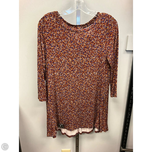 Dress Casual Short By Logo In Brown & Purple, Size: S