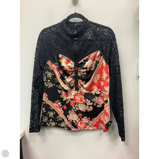 Top Long Sleeve By Venus In Floral Print, Size: Xl