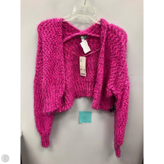 Sweater Cardigan By Urban Outfitters In Pink, Size: M