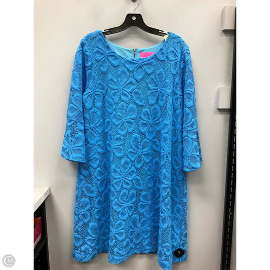 Dress Designer By Lilly Pulitzer In Blue, Size: Xl
