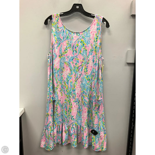 Dress Designer By Lilly Pulitzer In Blue & Pink, Size: Xl
