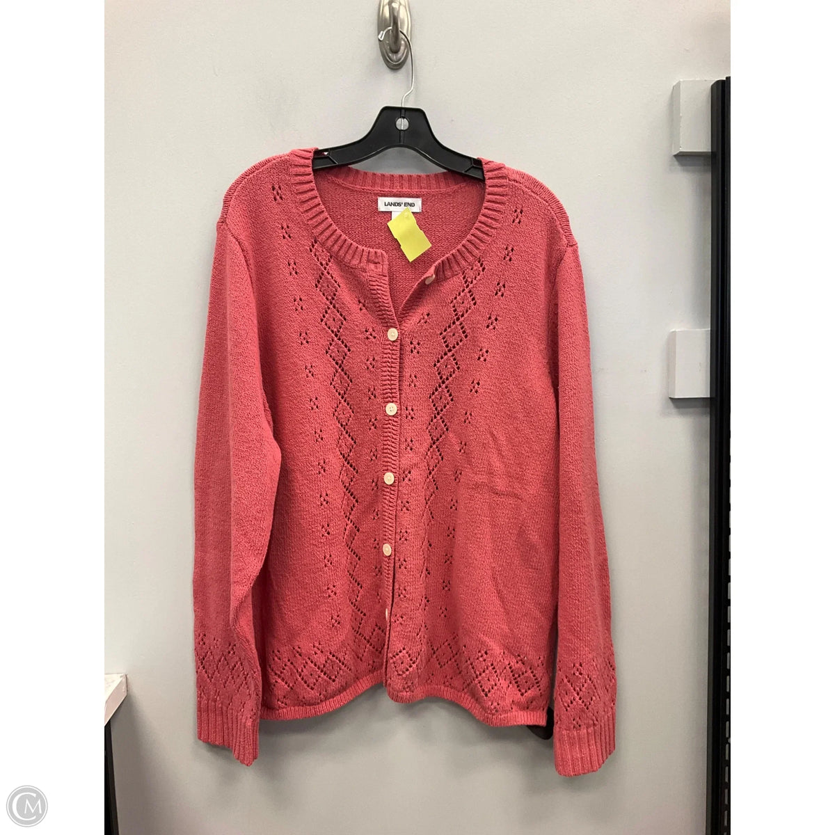Sweater By Lands End In Pink, Size: 2x