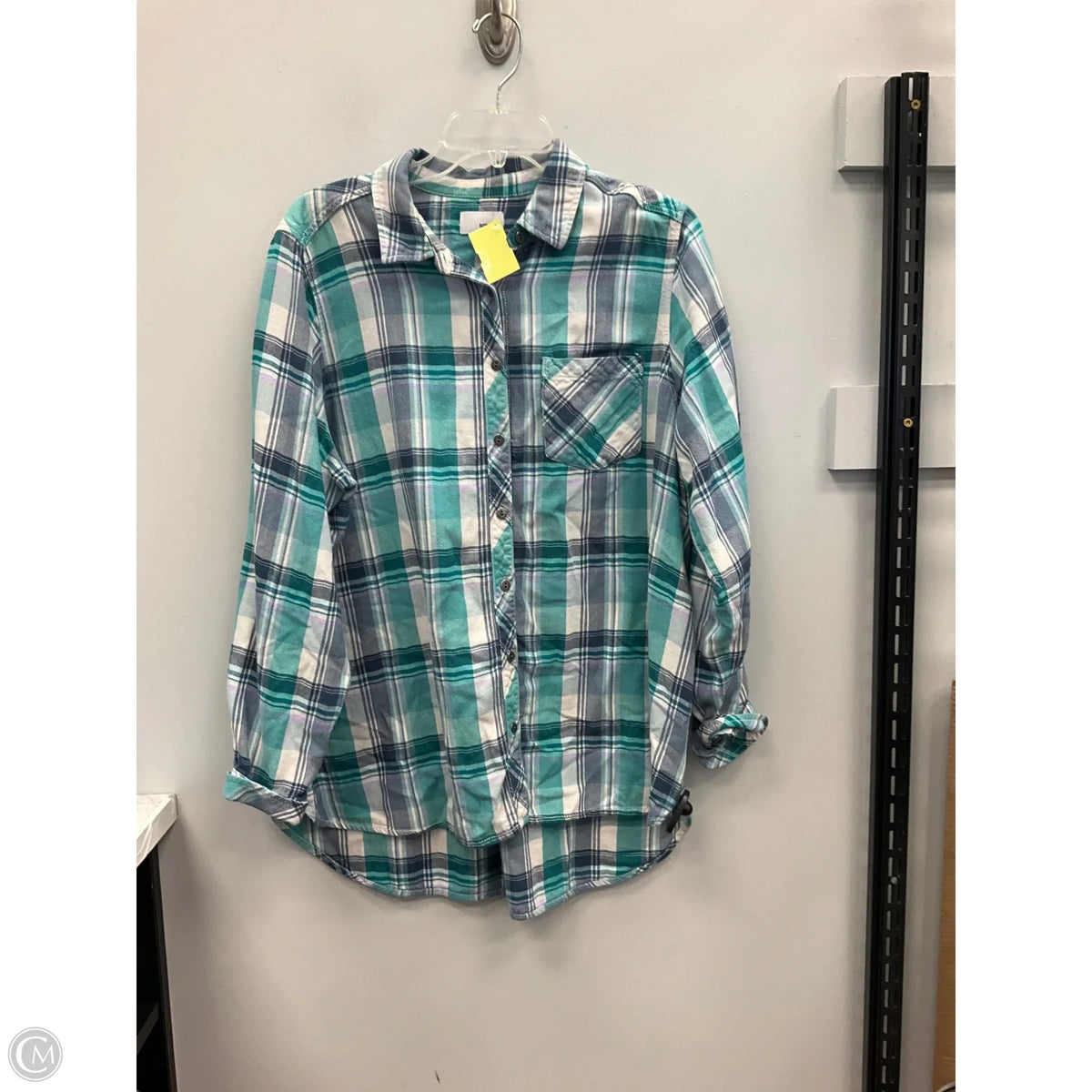 Top Long Sleeve By Soma In Blue, Size: 1x