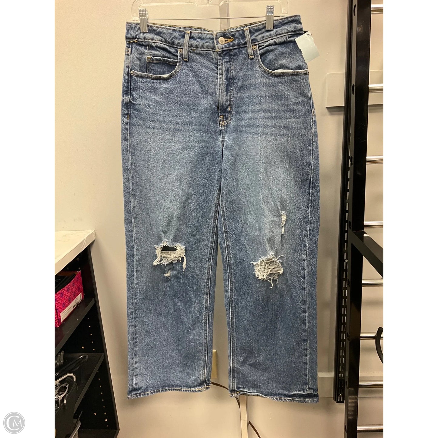 Jeans Wide Leg By Old Navy In Blue Denim, Size: 10