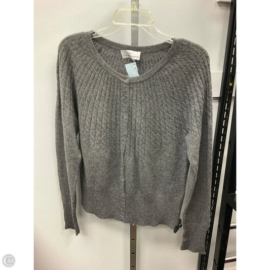 Sweater Cardigan Cashmere By Cmc In Grey, Size: M