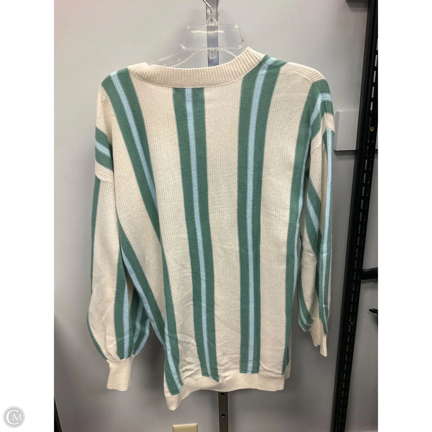 Top Long Sleeve By Wild Fable In Striped Pattern, Size: S