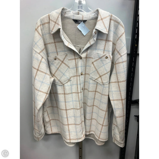 Top Long Sleeve By Members Mark In Beige, Size: Xl