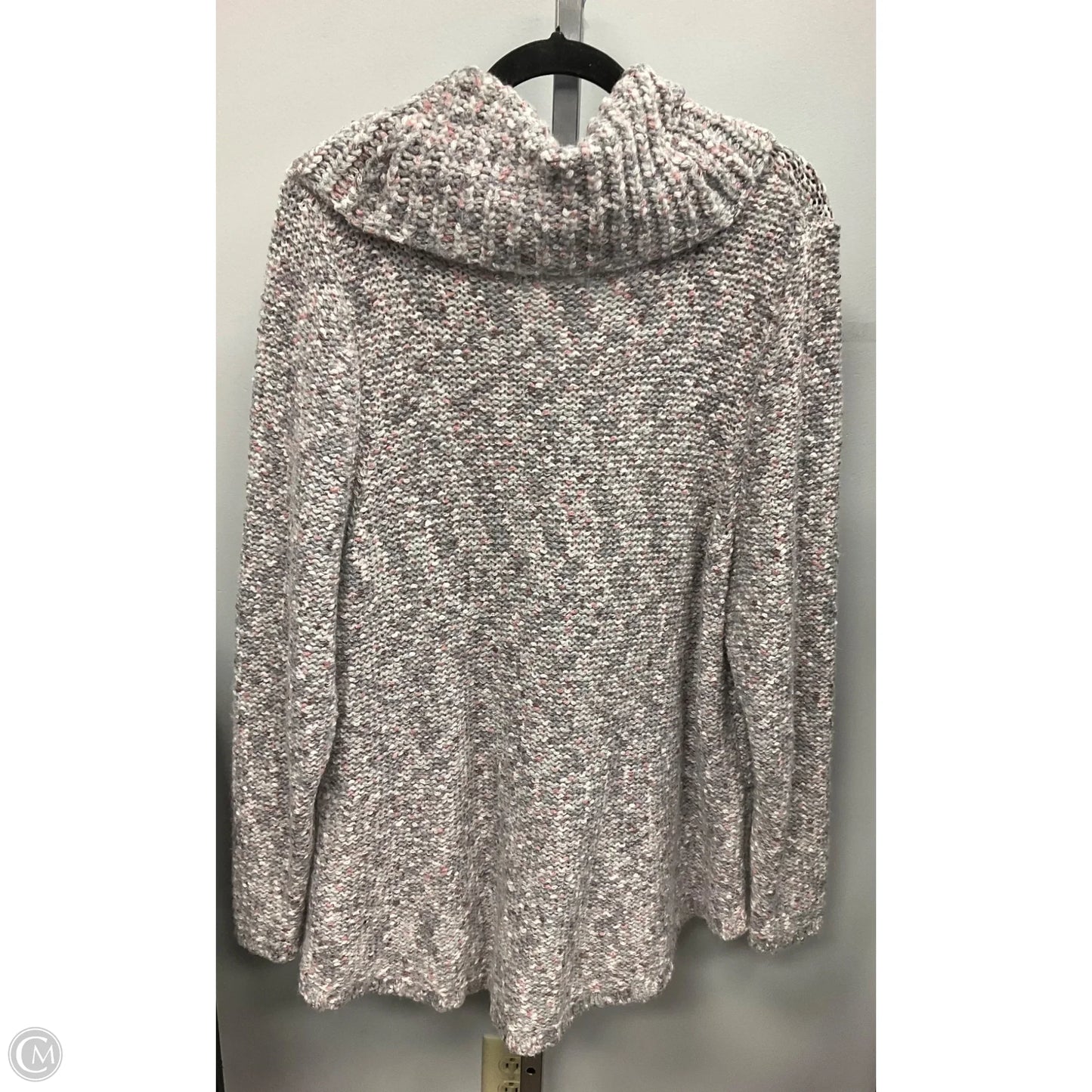 Sweater By Lane Bryant In Grey & Pink, Size: Xl