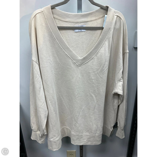 Top Long Sleeve By Old Navy In Beige, Size: Xl