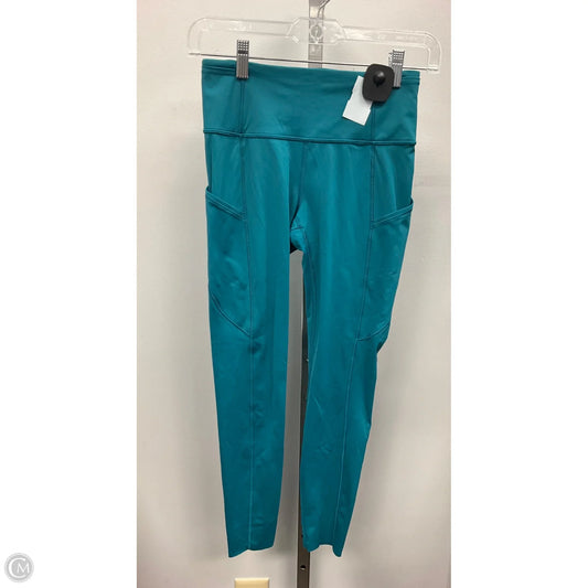 Athletic Capris By Lululemon In Teal, Size: 4
