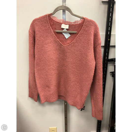 Sweater By Clothes Mentor In Pink, Size: S