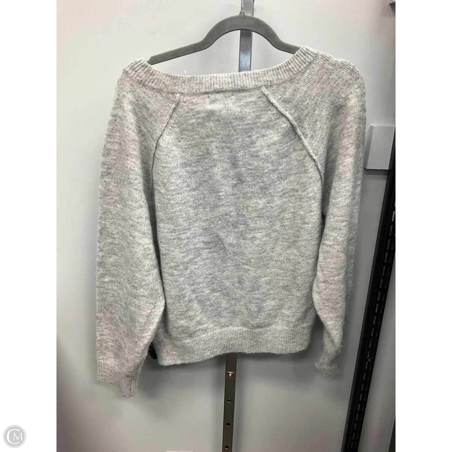 Sweater By Lucky Brand In Grey, Size: L