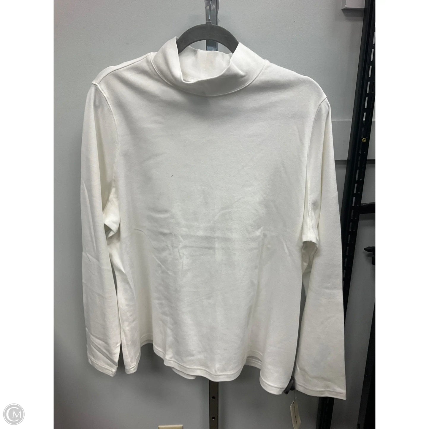 Top Long Sleeve By Studio Works In White, Size: 2x