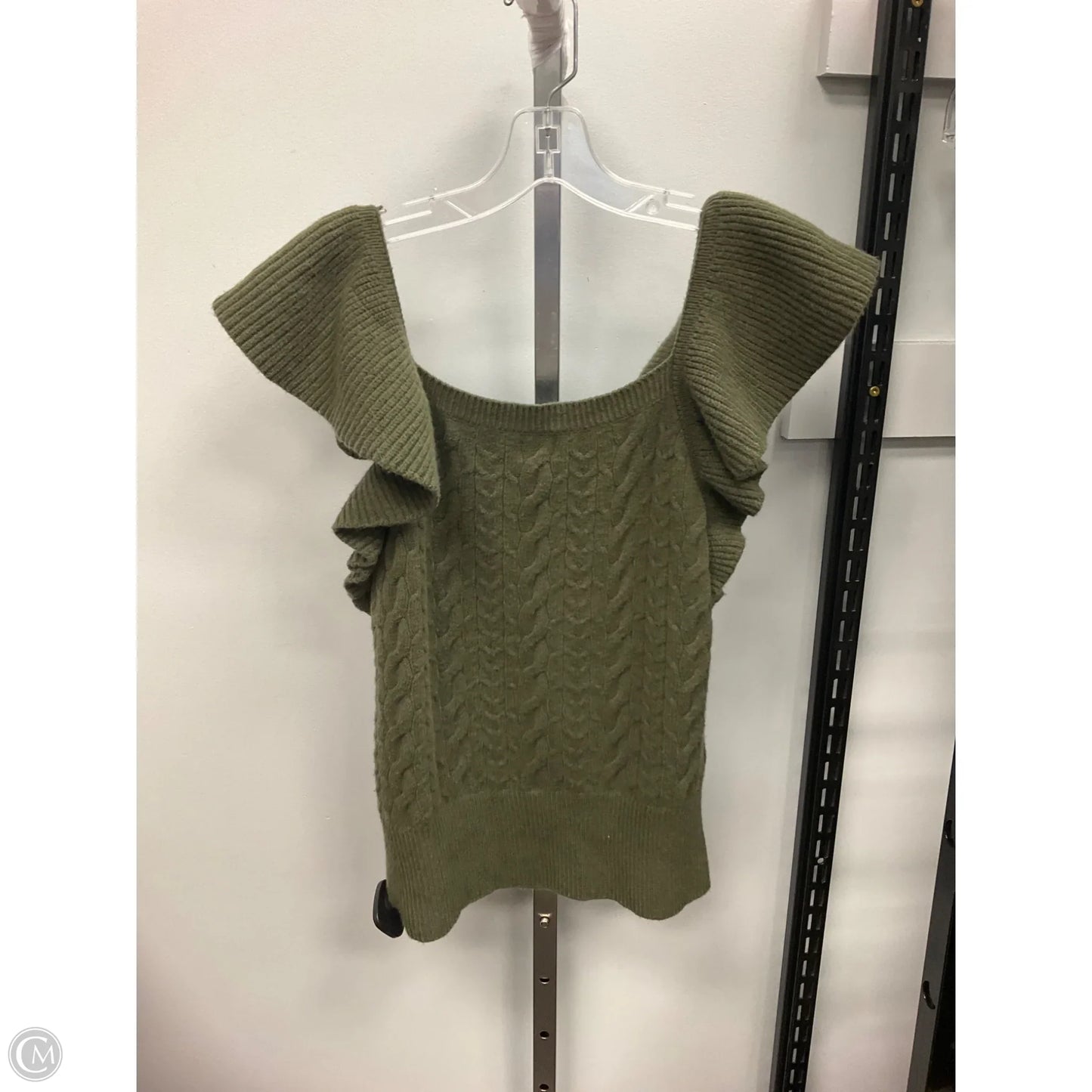 Vest Sweater By A New Day In Green, Size: M