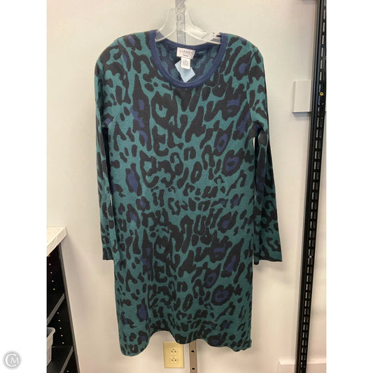 Dress Sweater By Carmen By Carmen Marc Valvo In Animal Print, Size: M
